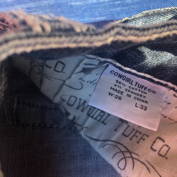 Cowgirl Tuff 26x33 Crystals CUTE!! - Picture 2 of 4